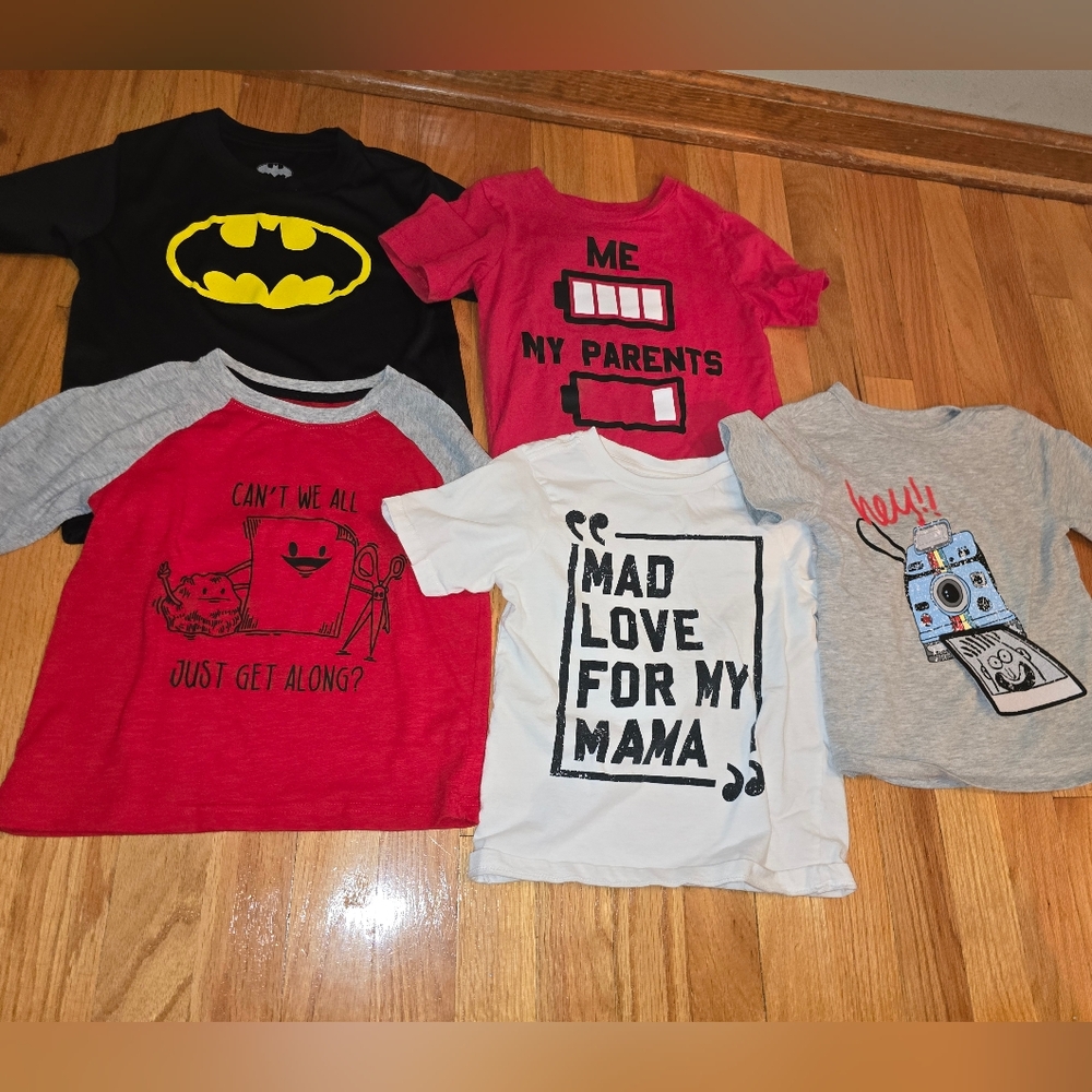 Lot of 5 size 4/4T shirts